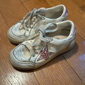 Golden Goose Kids Ballstar sz 25 pink glitter
